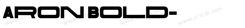 Aron Bold字体转换